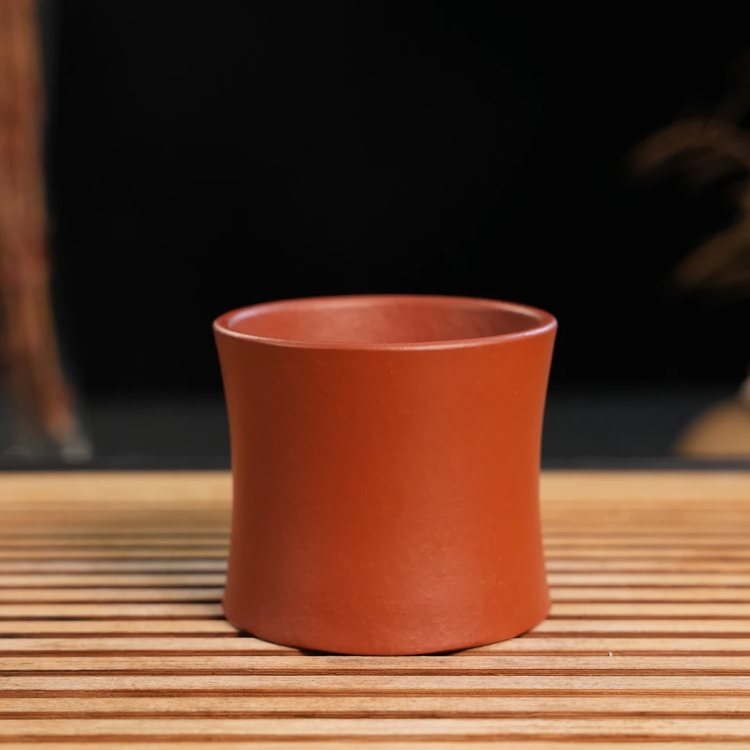 GS27-022  宜兴手工紫砂  红泥主人杯