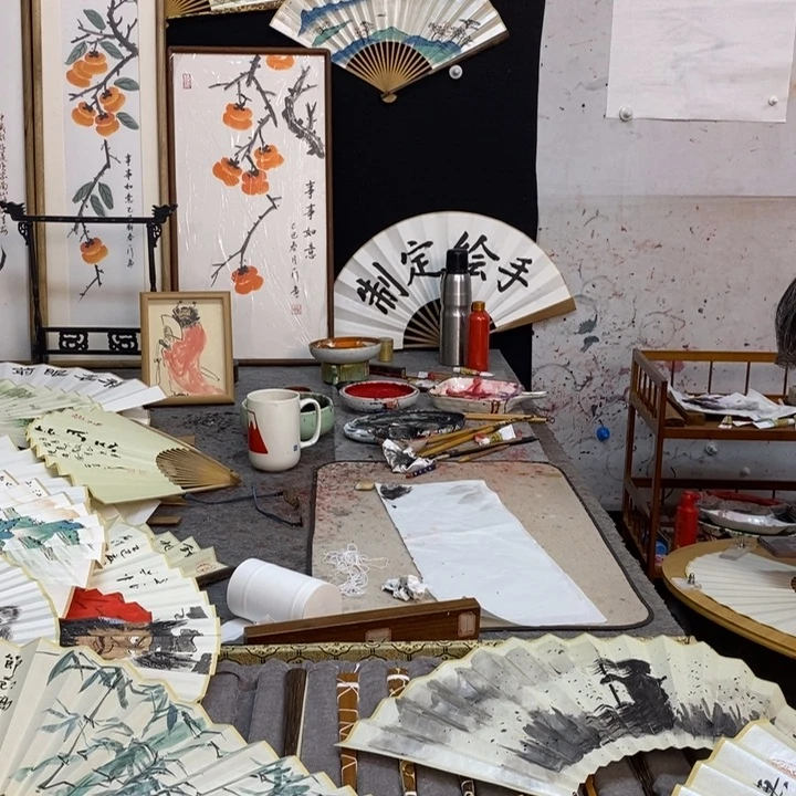 国画陌***1扇面h k lo mo mo o
