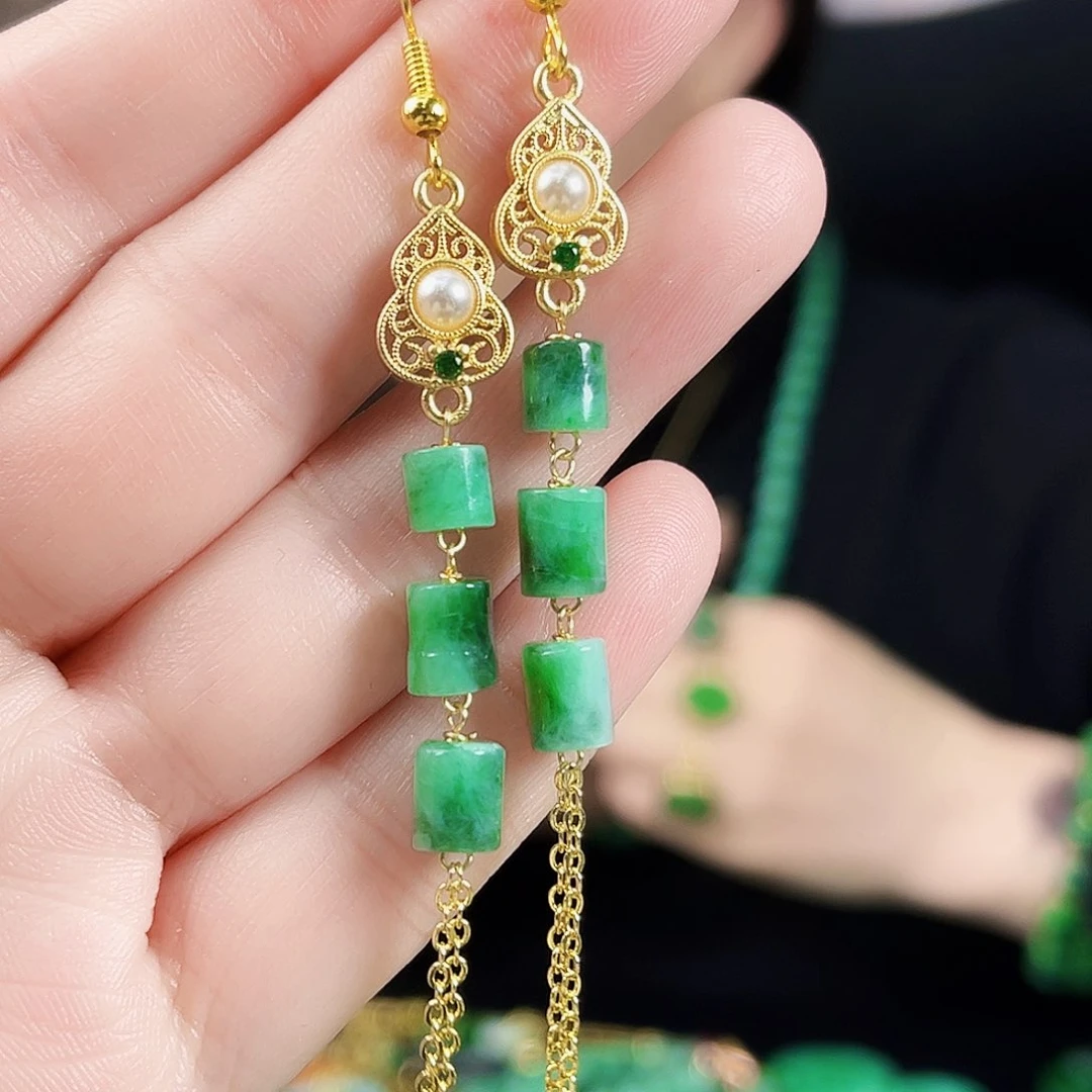 翡翠颈饰未镶嵌耳饰多样性发货