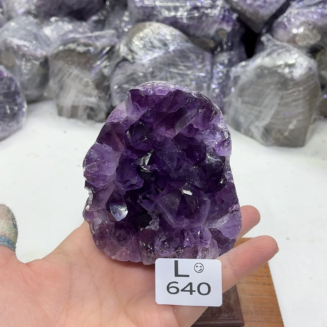 水晶未镶嵌摆件天然紫水晶