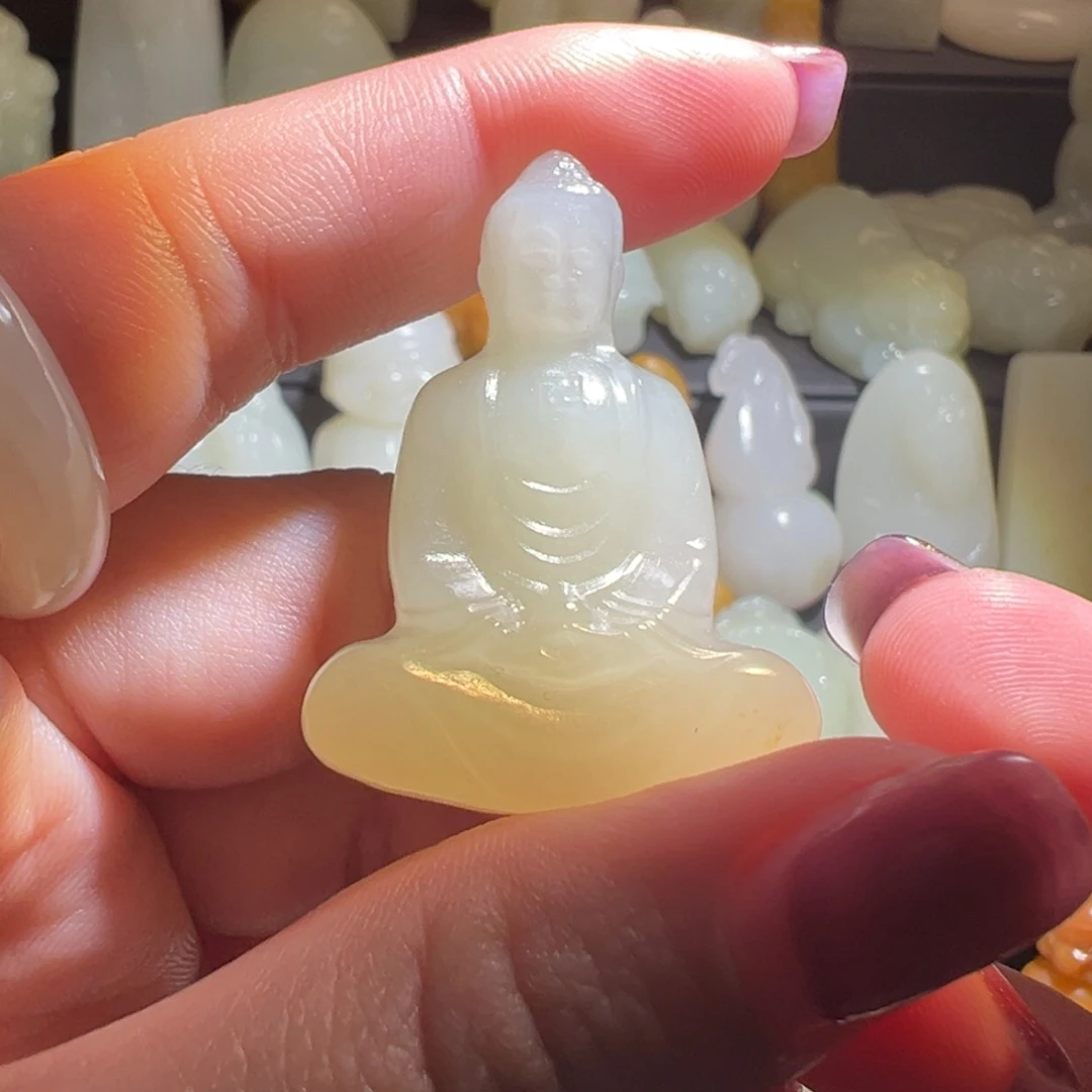 颈饰未镶嵌和田玉水**青