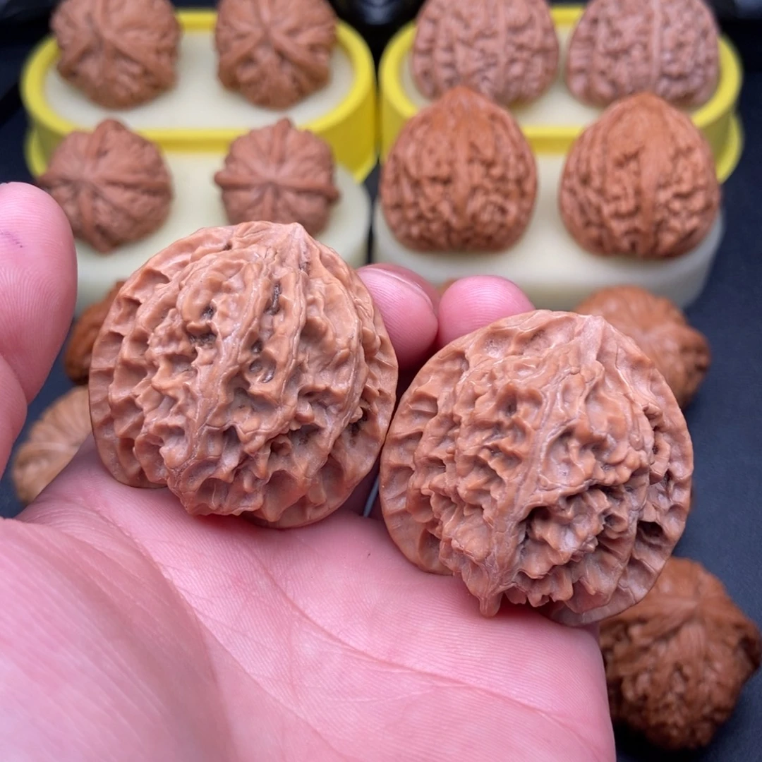 文玩核桃把件三角苹果40