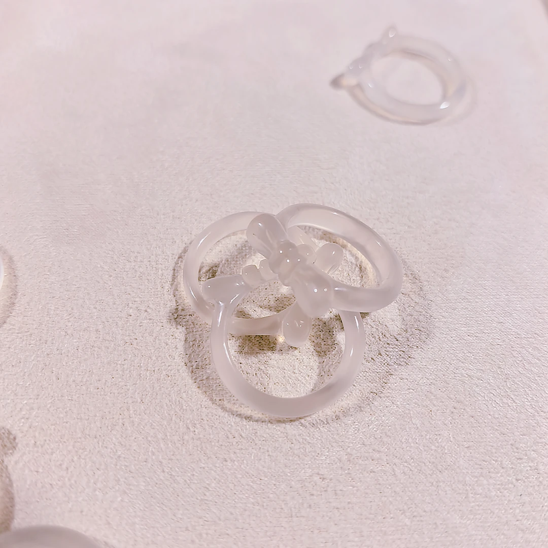 JZ0006【蝴蝶结】玛瑙戒指多样性发其一