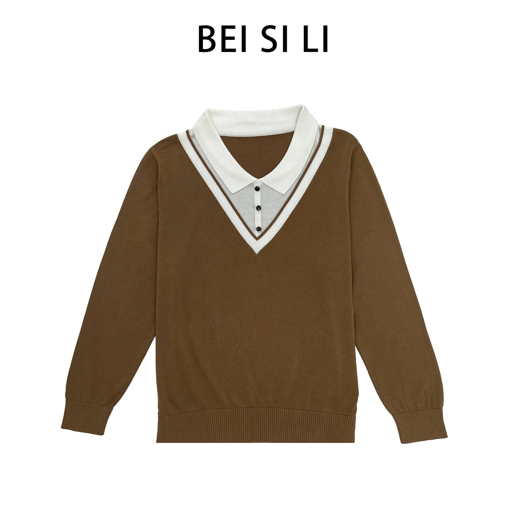 2025新款莱赛尔天丝针织小香风女时尚百搭针织衫