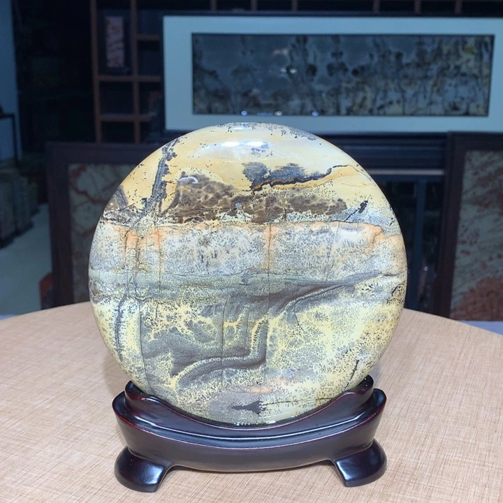 ，广西国画石摆件，收藏观赏