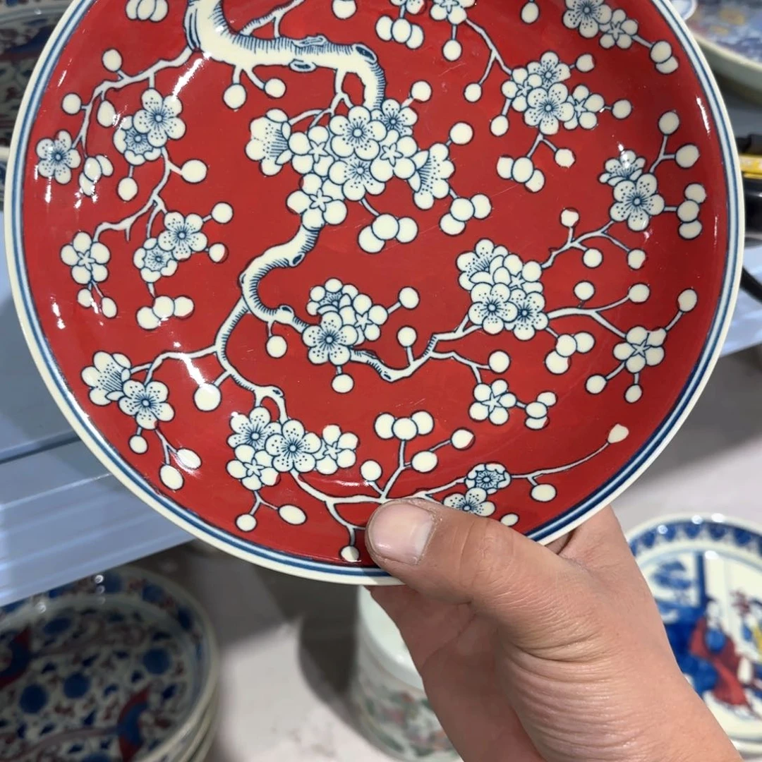 瓷片摆件手绘瓷器处理