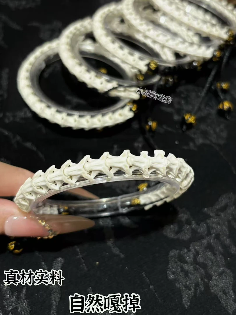 非金属皮质手链 纯蛇骨手链