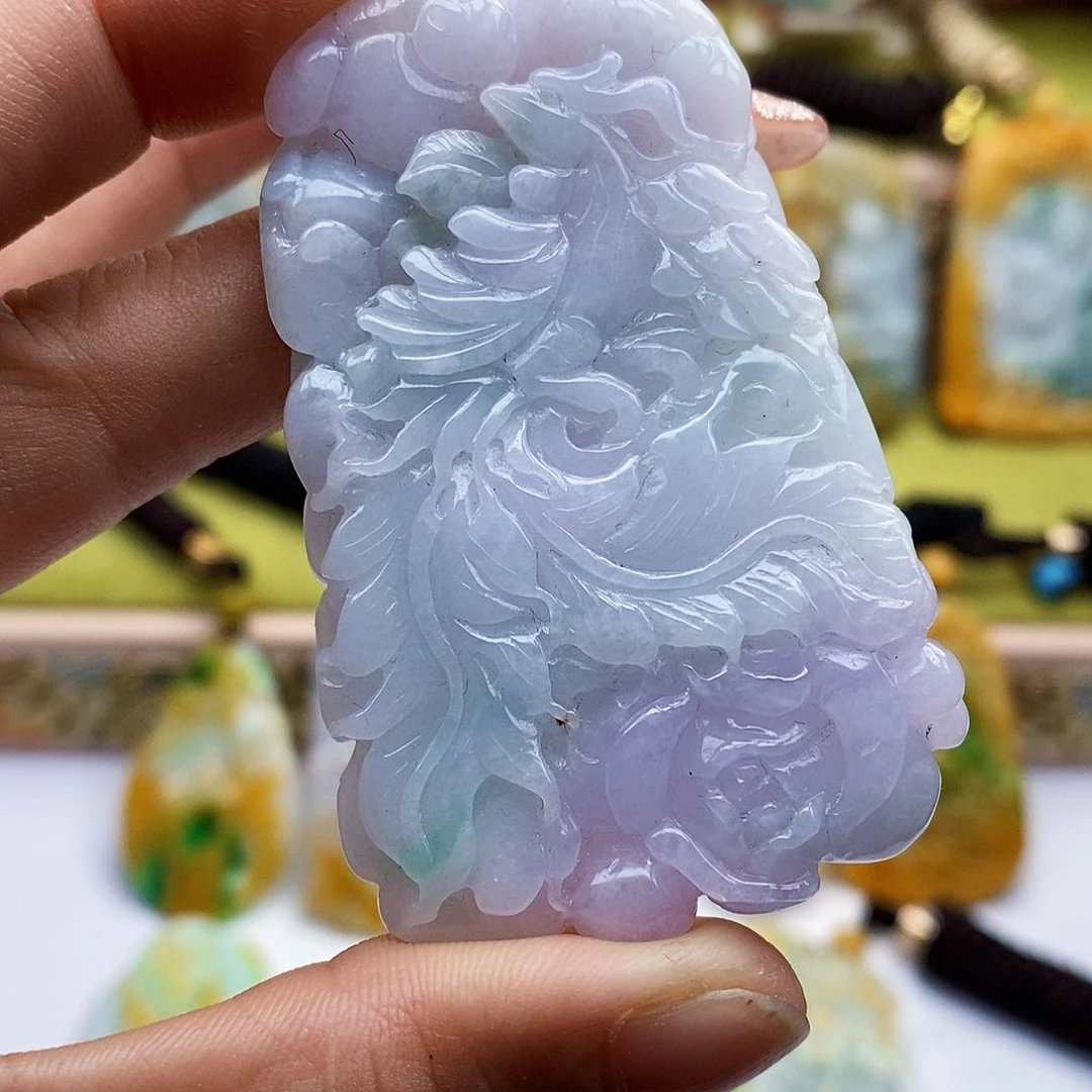 颈饰未镶嵌翡翠翡翠A货一物一证