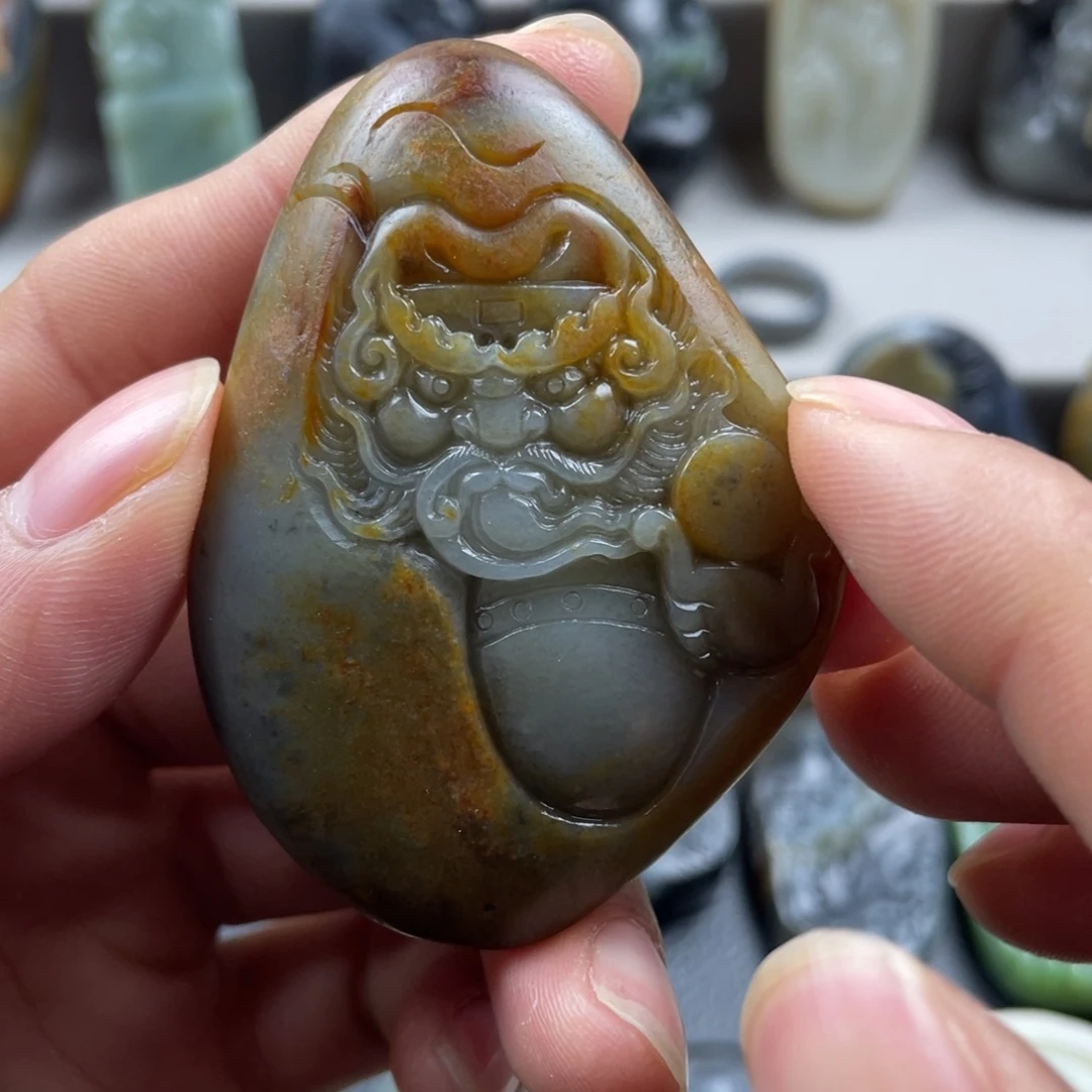 和田玉未镶嵌挂件