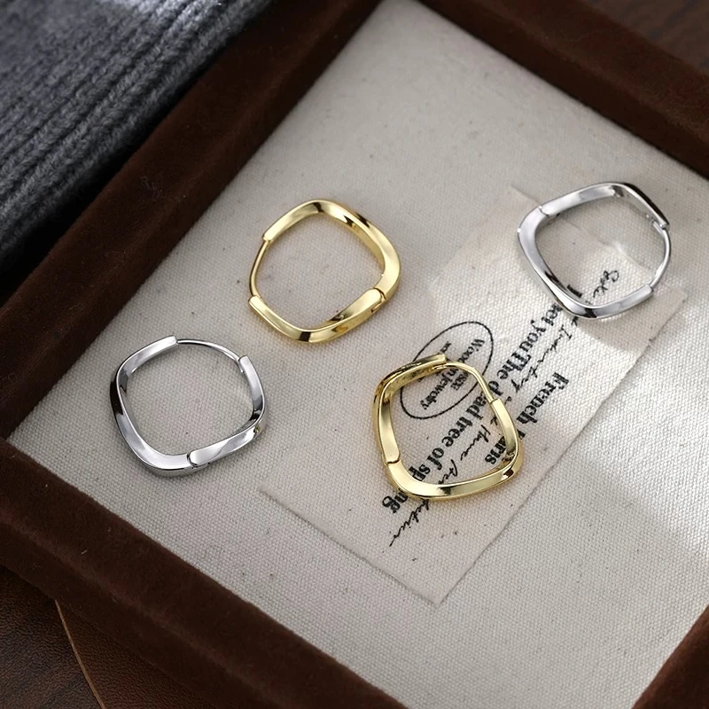 铜合金耳饰 s925纯银耳环极简小众设计感耳环2025新款爆款高级感