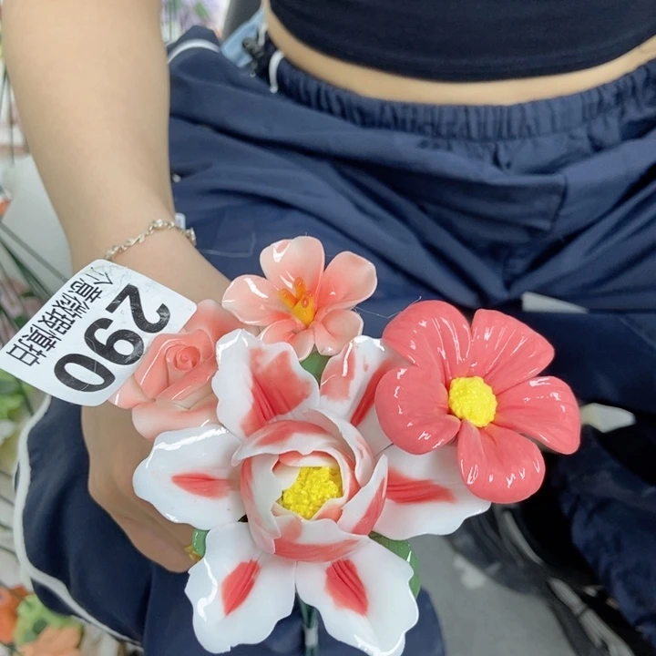 杯手工制作陶瓷花