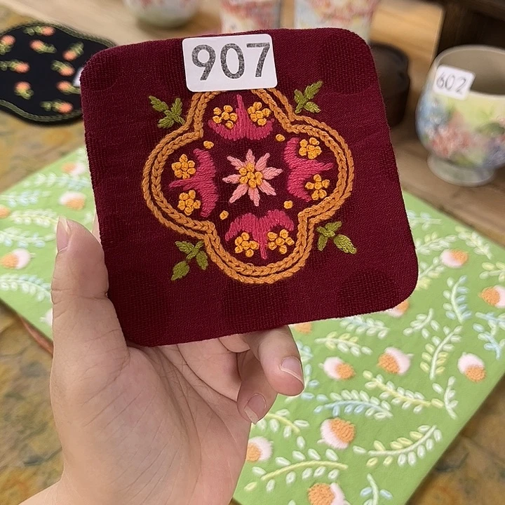刺子绣杯垫美美价