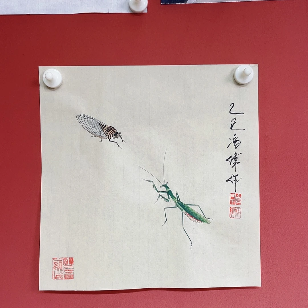 国画冯伟老师手绘国画作品音浩