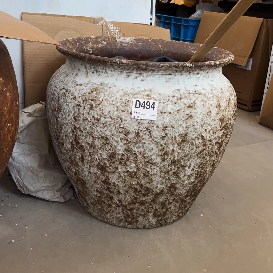 瓶D494高43口35陶瓷花瓶已打孔
