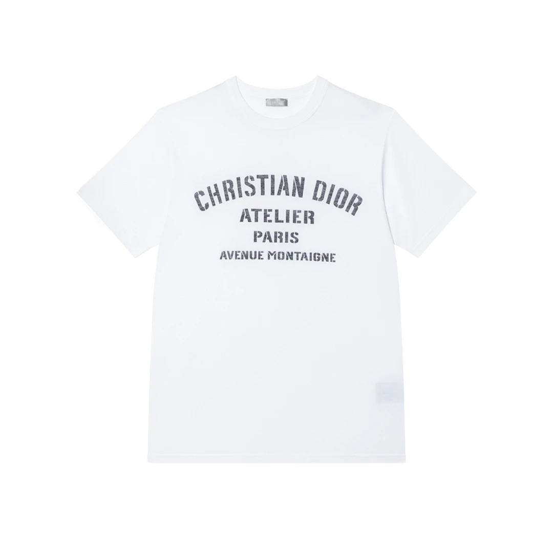 未使用 DIOR/迪奥 纯色字母印花短袖T恤