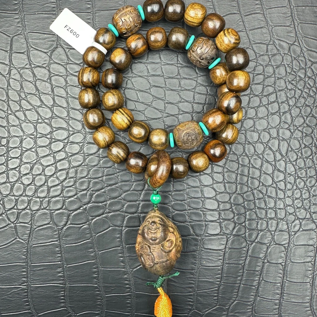 885沉木桶珠手串