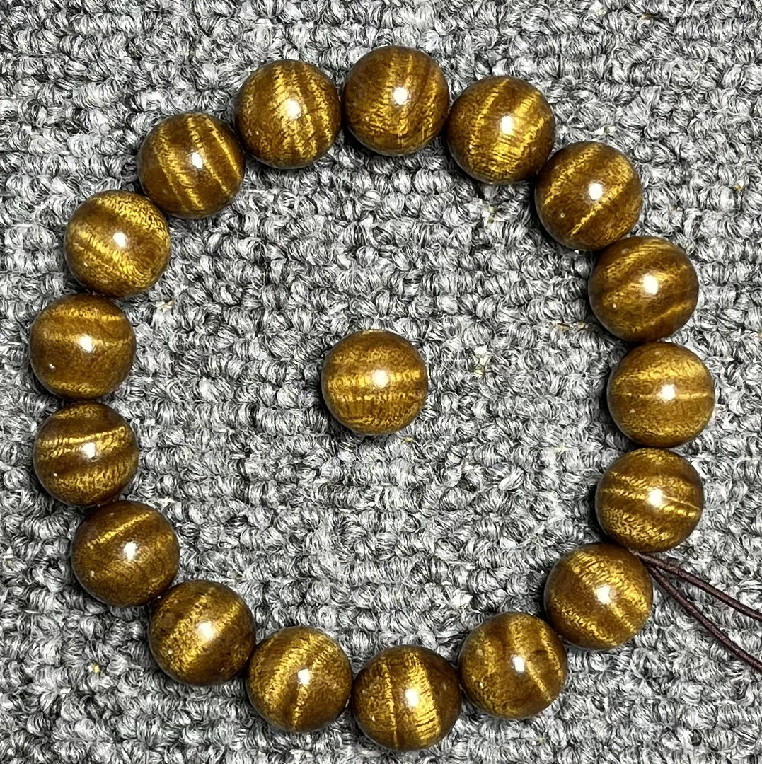 金丝楠1.2双面西瓜波手串