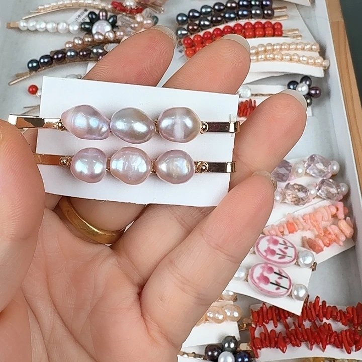 V***师未镶嵌淡水珍珠发饰