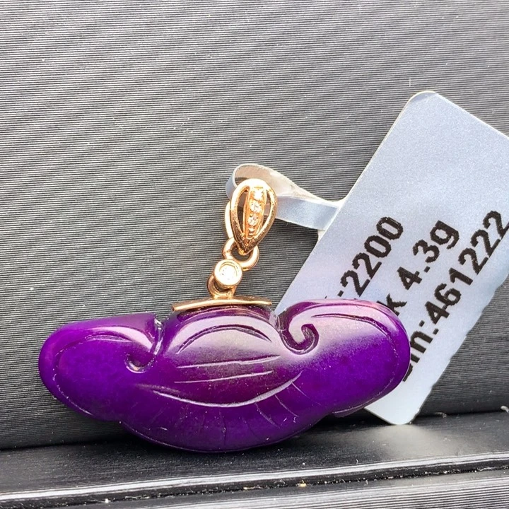 苏纪石（舒俱来）18K金镶嵌吊坠