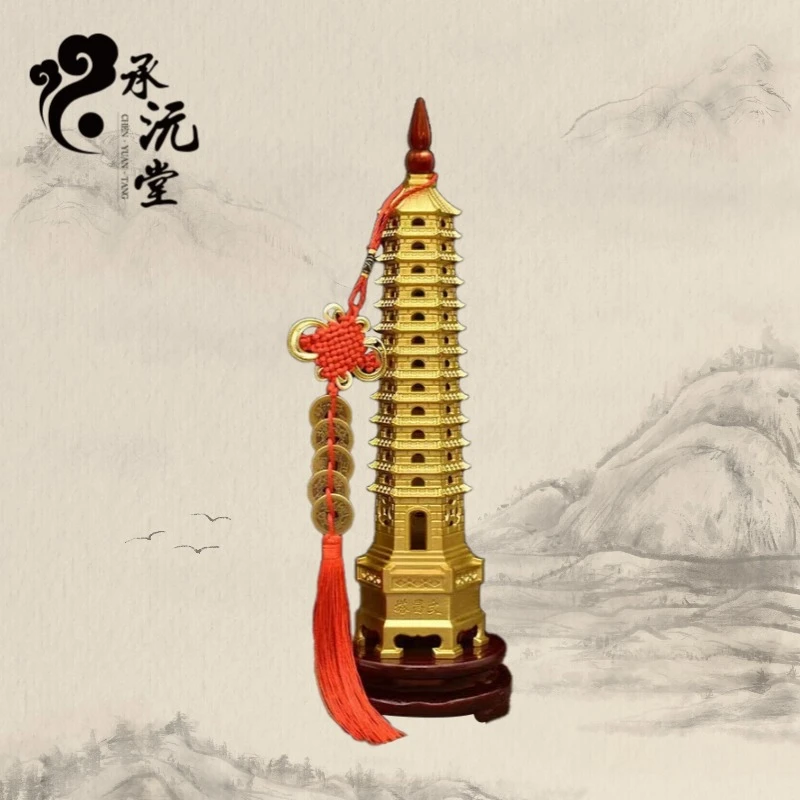 【老师推荐】十三层文昌塔铜制摆件