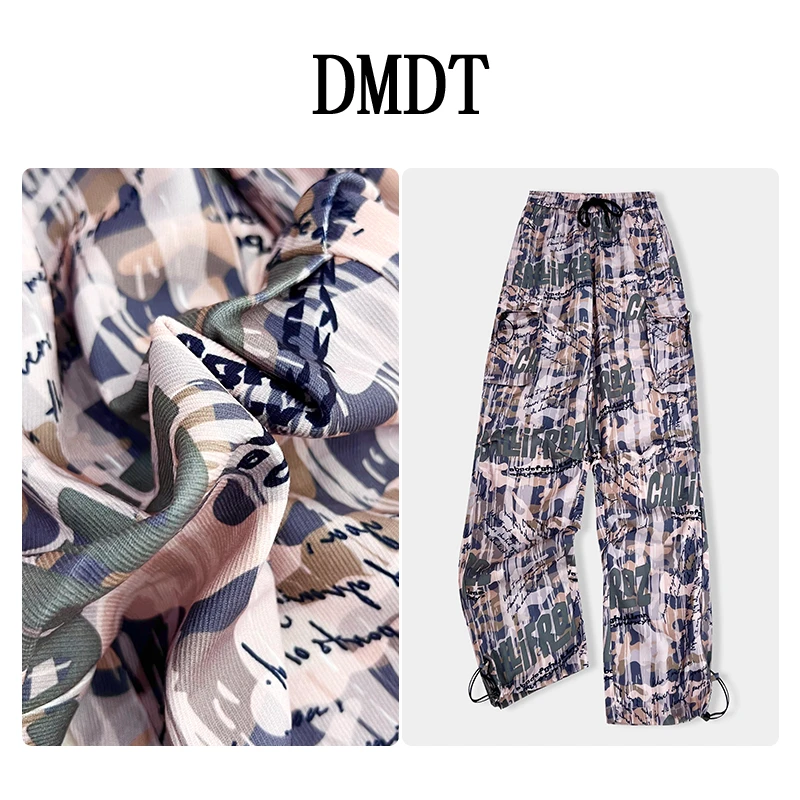 【DMDT潮牌】新品“不羁先锋”松紧腰字母显瘦百搭时尚休闲裤243K4206