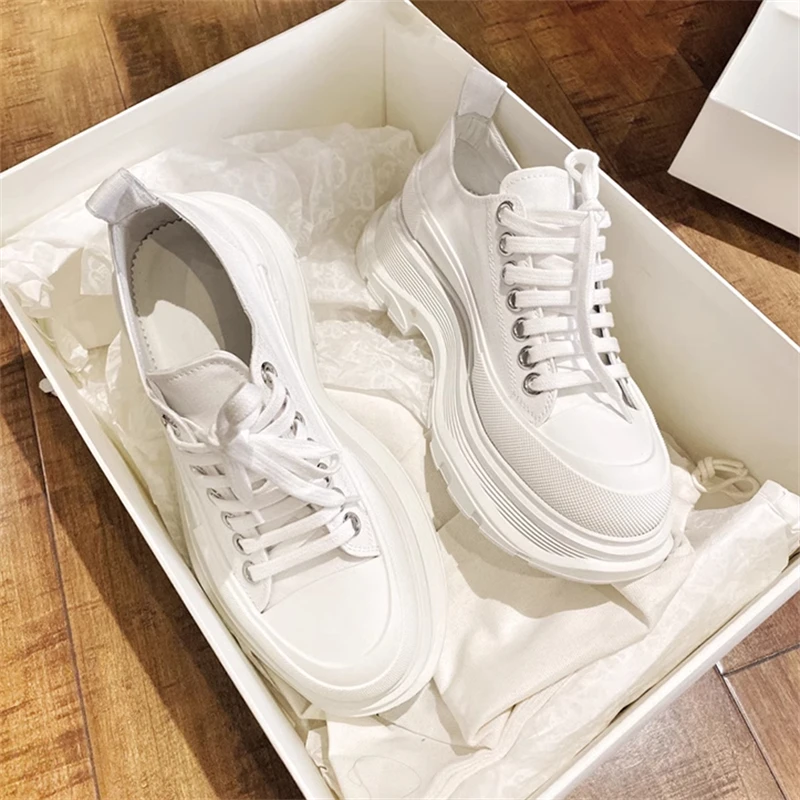 夕麦昆帆布鞋男女款2025新款春夏季爆款潮流网红时尚韩版休闲鞋