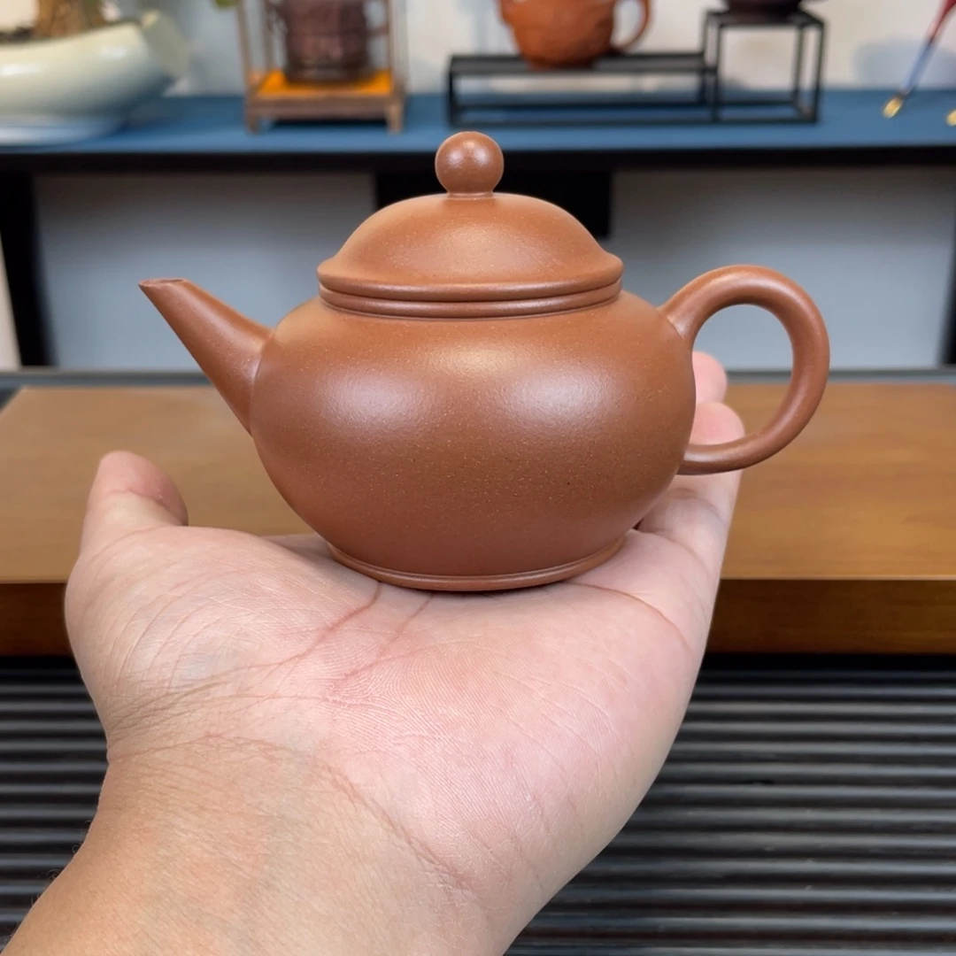 紫砂茶壶台西紫泥水平180cc