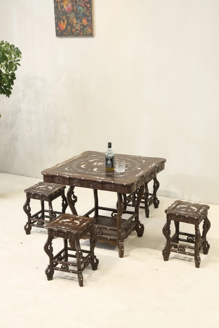 方桌椅家用中式古典雕花