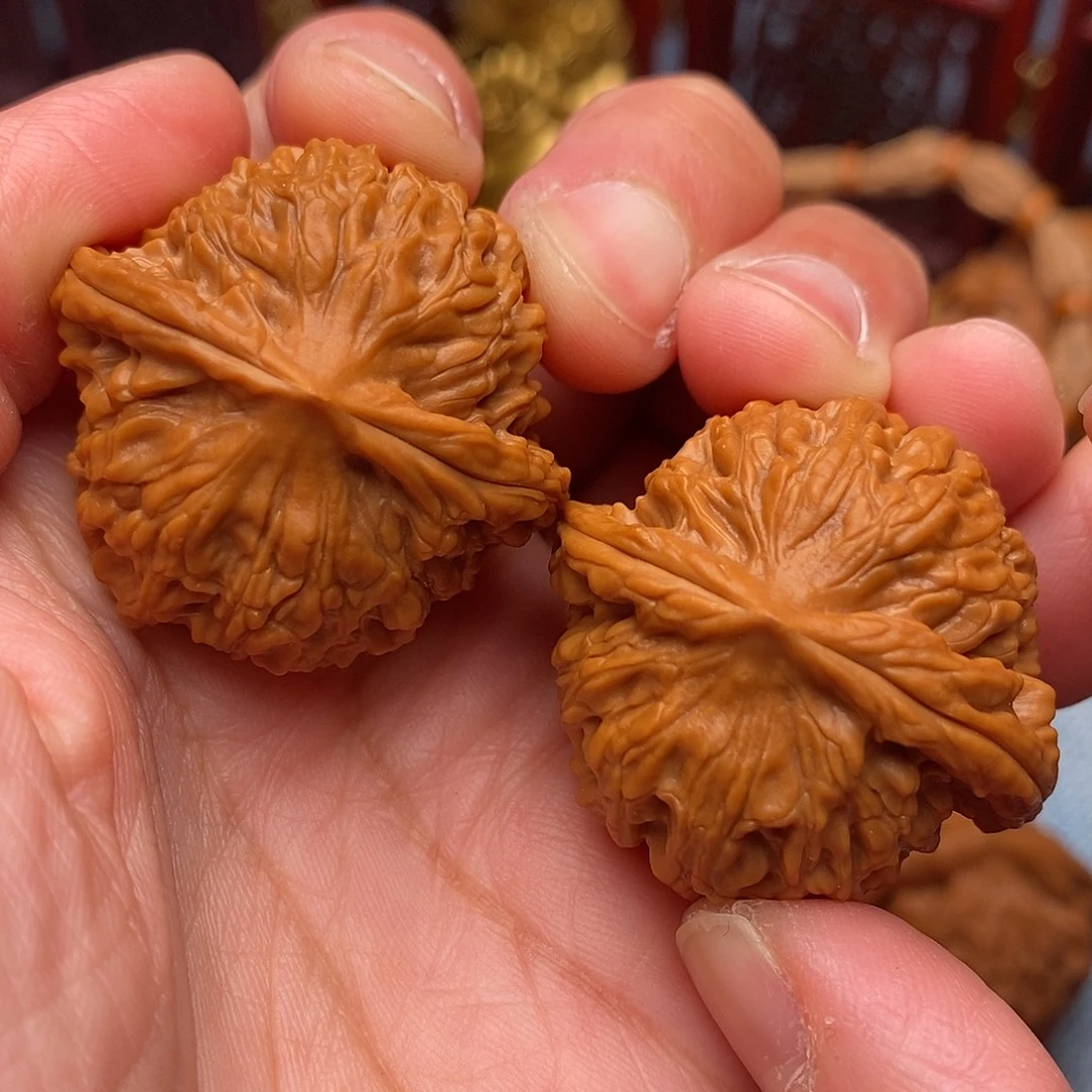 把件文玩核桃毕业全品红豆34尺