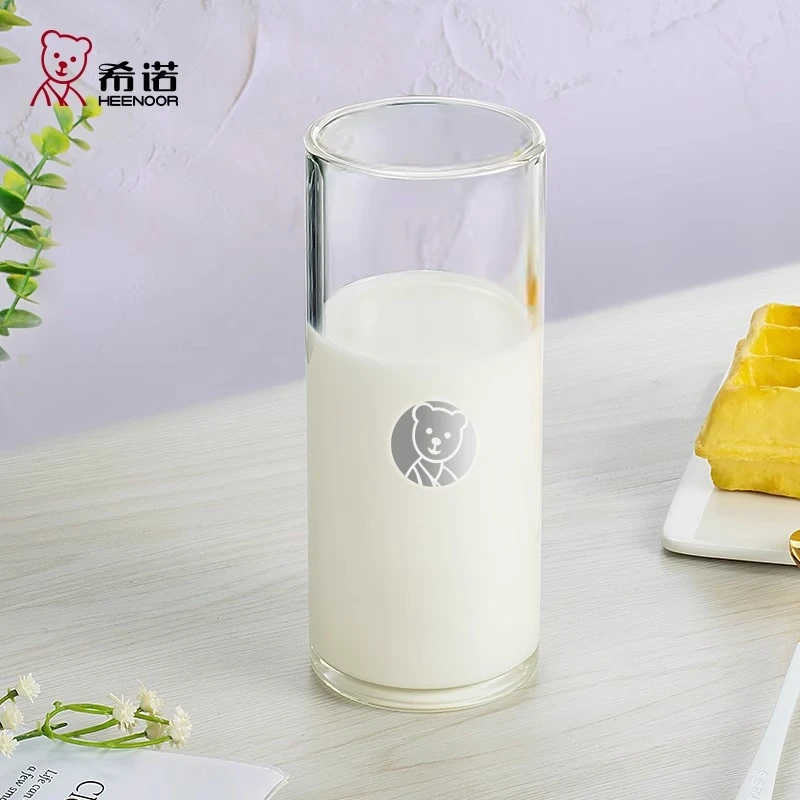 希诺敞口杯透明玻璃啤酒杯加厚高硼硅玻璃单只独立包装445ml