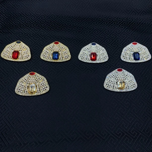 合金锆石胸针 【赛亦热】(5)蒙古包闪钻胸针