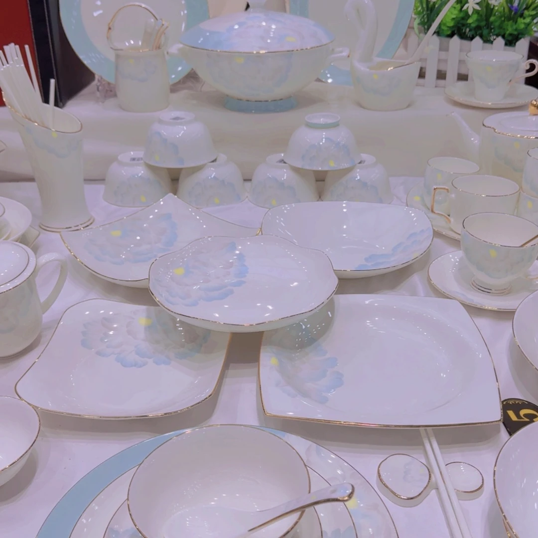 陶景德镇碗碟单拍