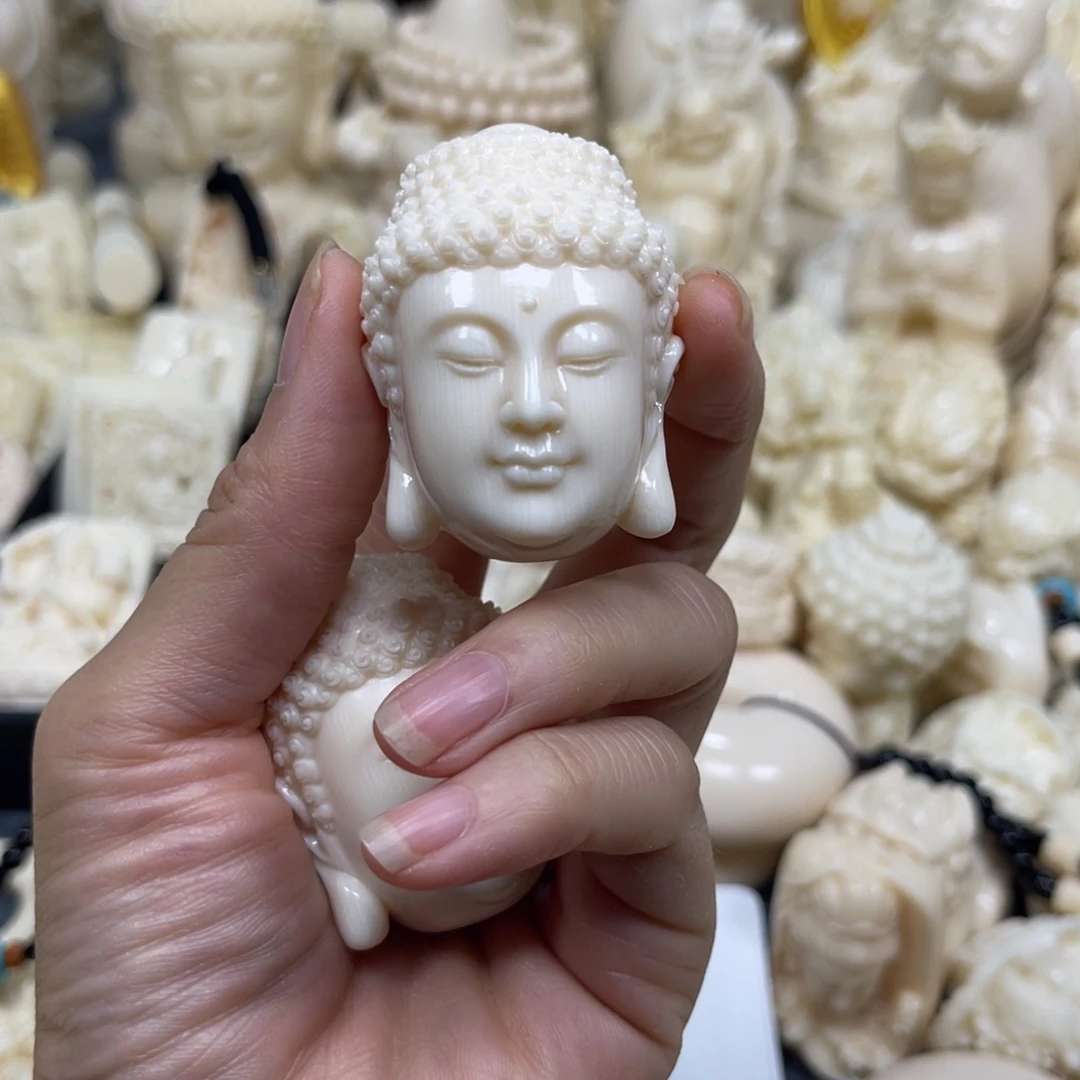 @****把件猛犸象牙大佛头