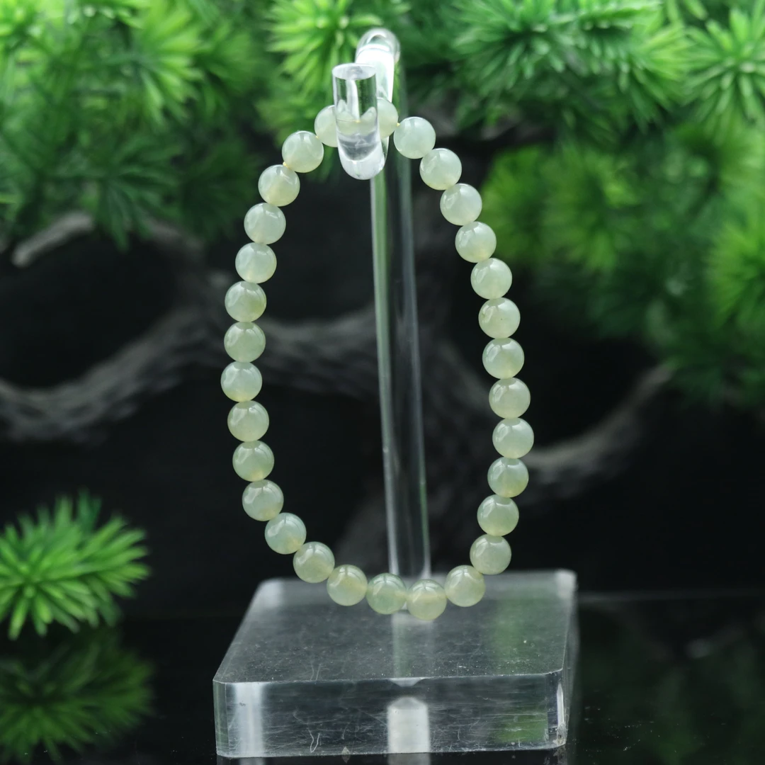 FC5天然缅甸翡翠A货珠串/500386/保利厦门拍卖