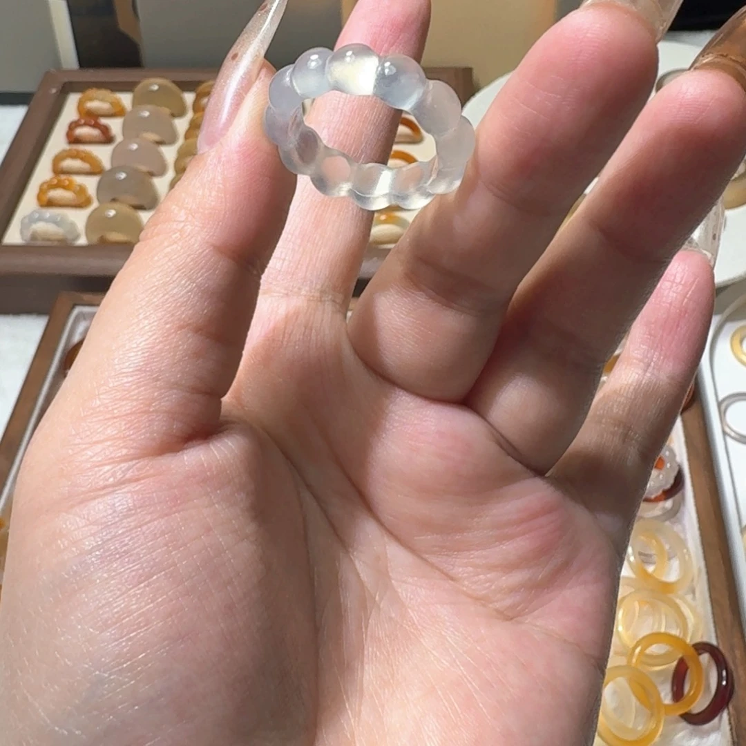 合金戒指玛瑙/玉髓 330港20