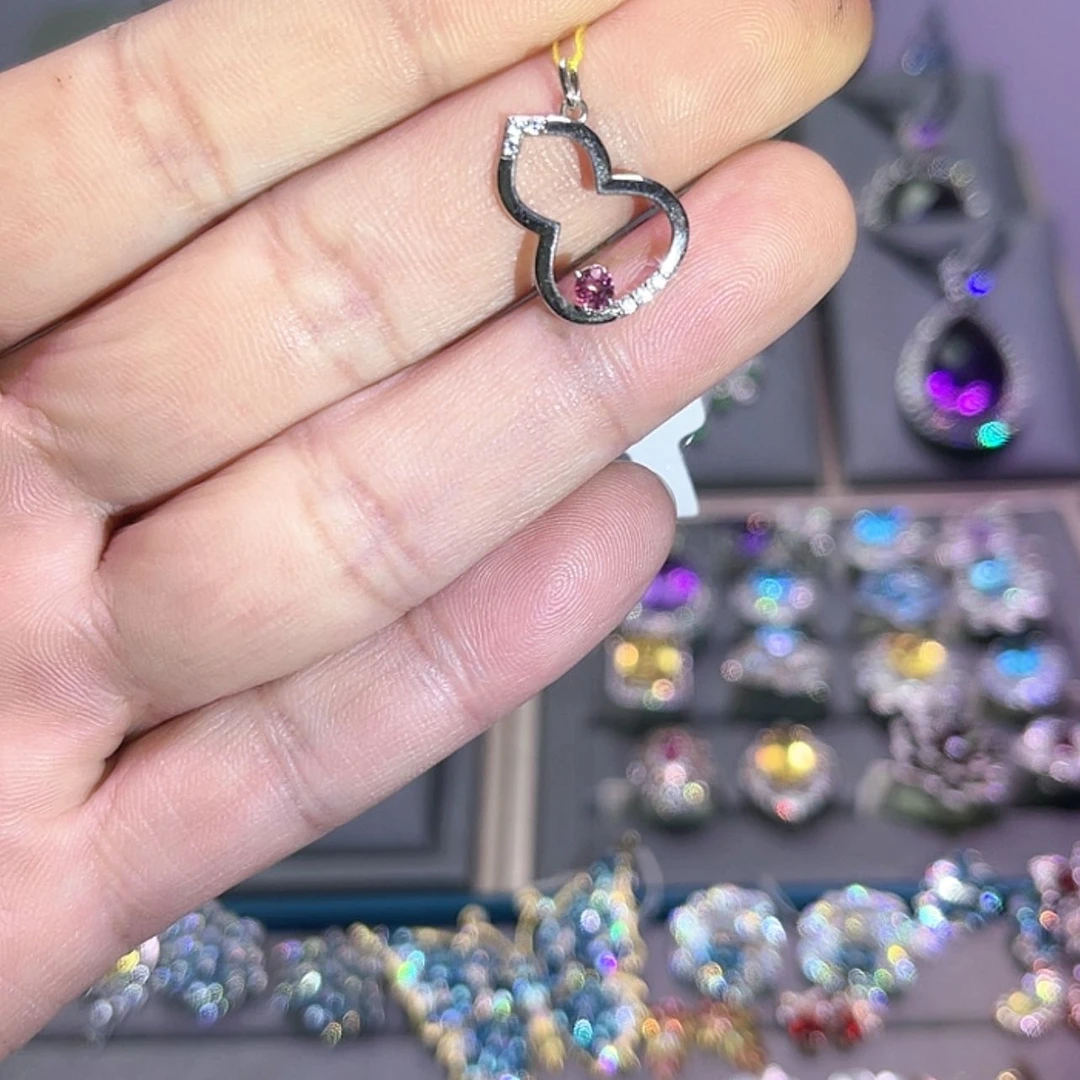 【闪购商品】尖晶石吊坠(不含链)银S925镶嵌