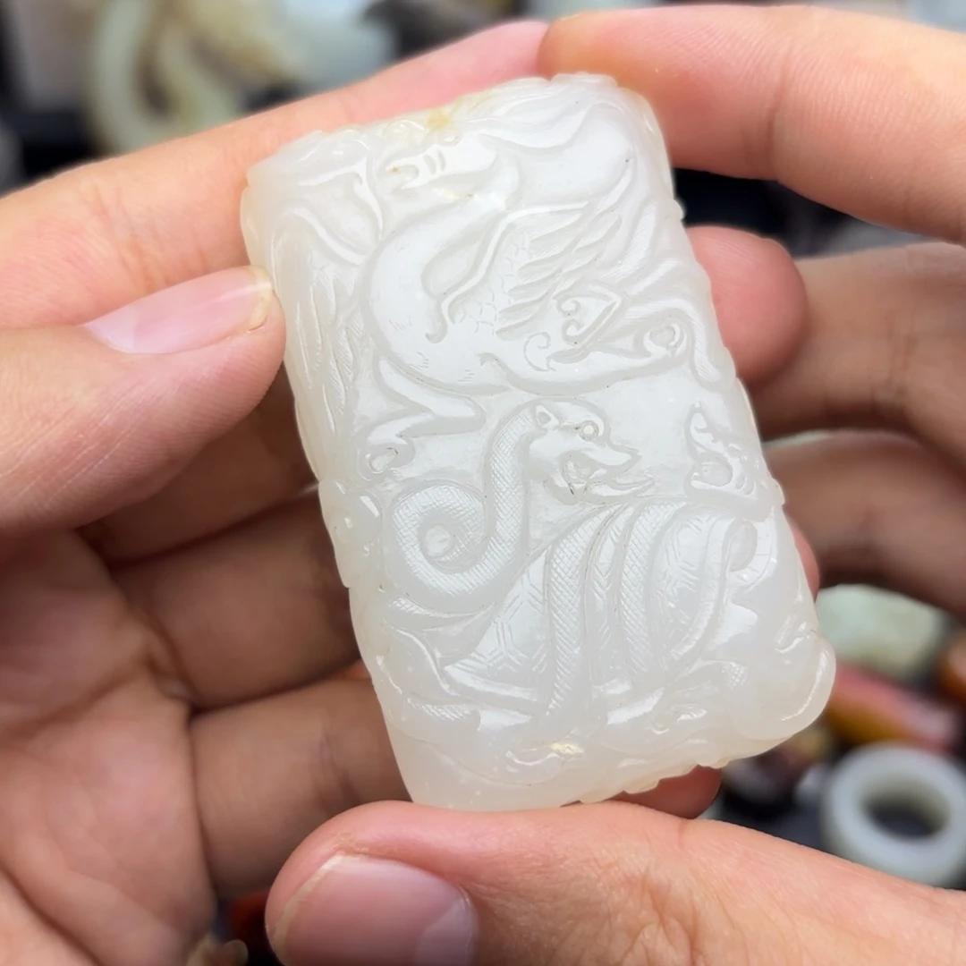 和田玉未镶嵌吊坠(不含链)
