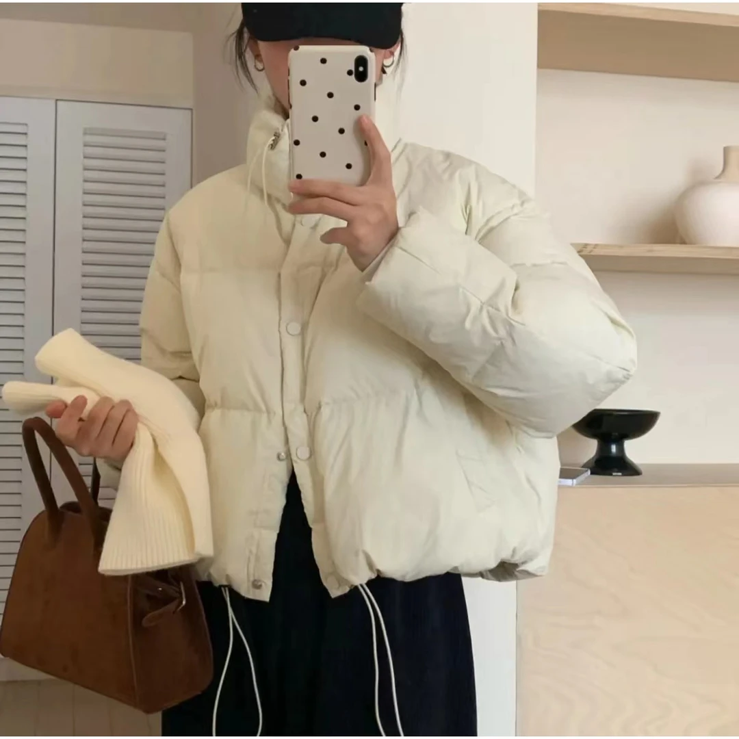 短款韩系羽绒服30111宽松加厚韩版立领冬季时尚百搭ins保暖