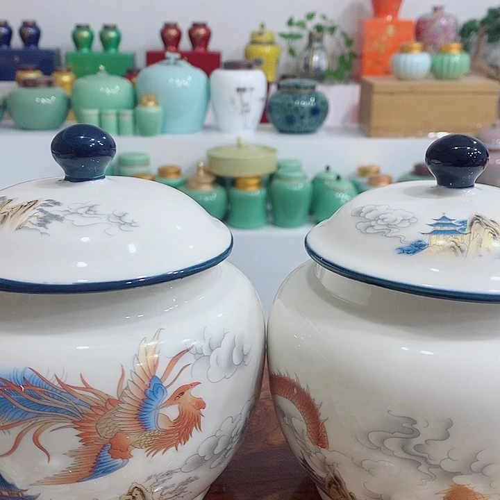 陶摆件储存罐茶叶罐