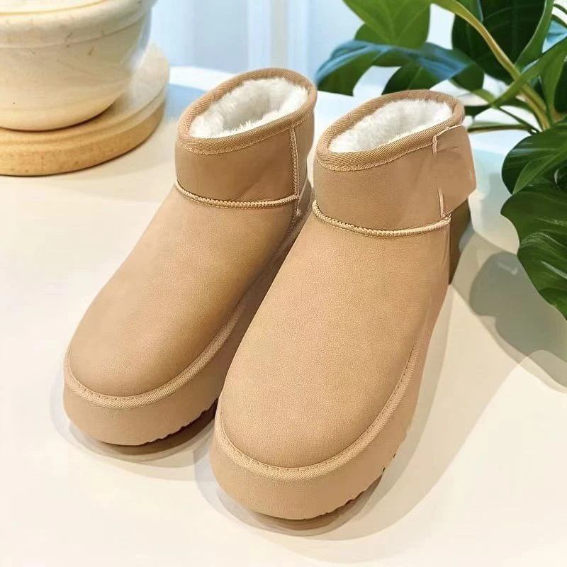 【锦衣服饰】HP 225（255）厚底皮毛一体雪地靴