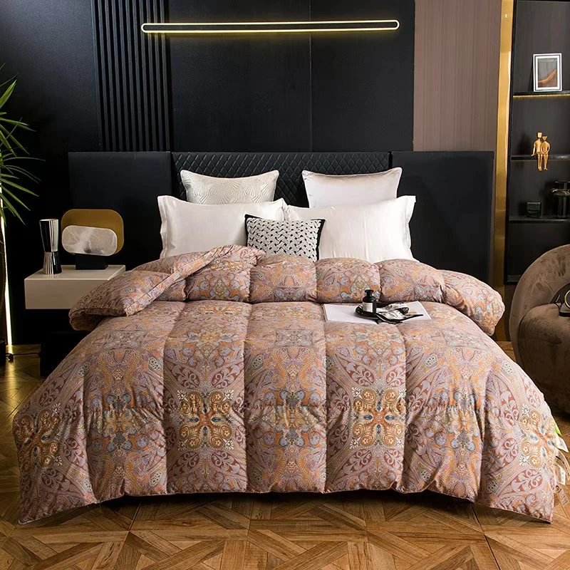 工厂直发【爱丽丝】亲肤柔软净味静音保暖印花羽绒被