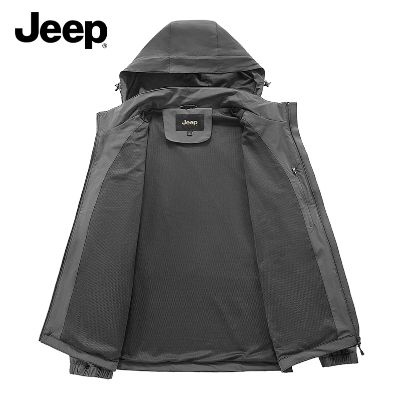 JEEP/吉普2025男士新款三合一可拆卸夹克春秋冬百搭休闲外套
