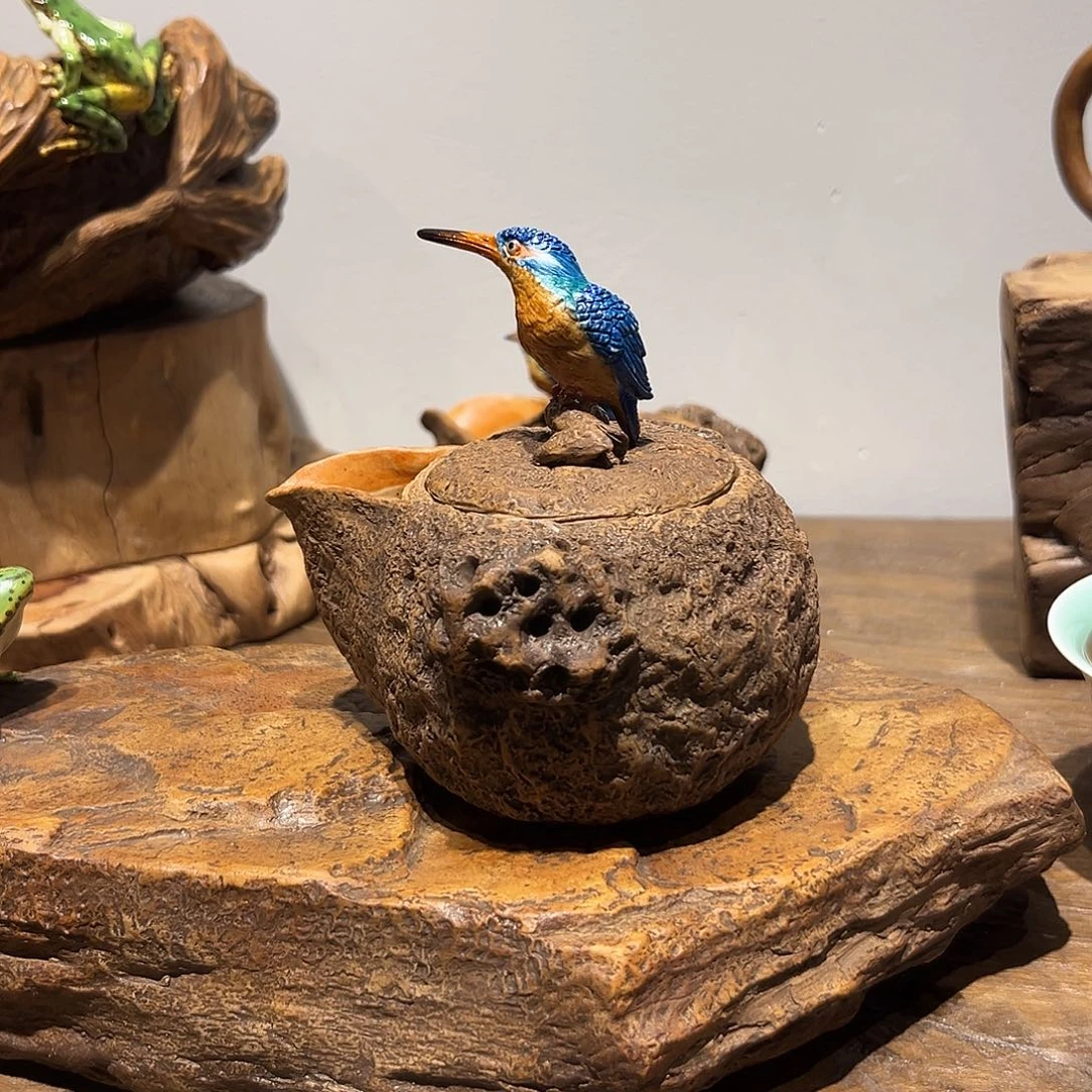 焰翠鸟宝瓶一物一件刘镇光李小金作品
