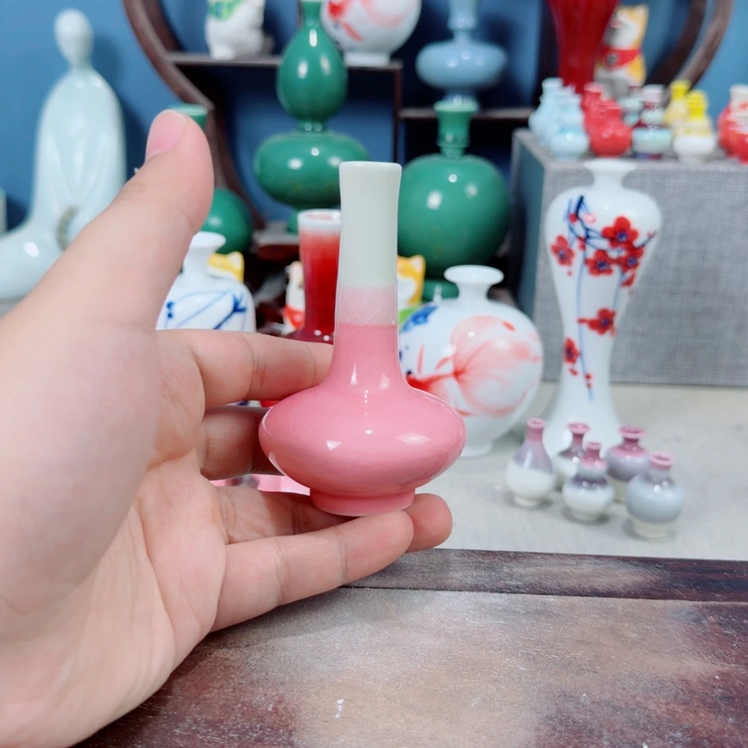 陶瓷手工小花器摆件