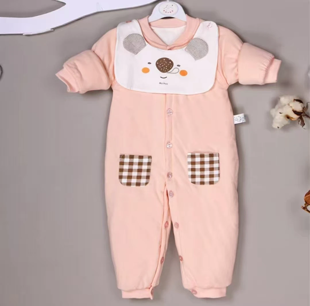 001-200新生儿婴幼儿冬款保暖天然棉花衣
