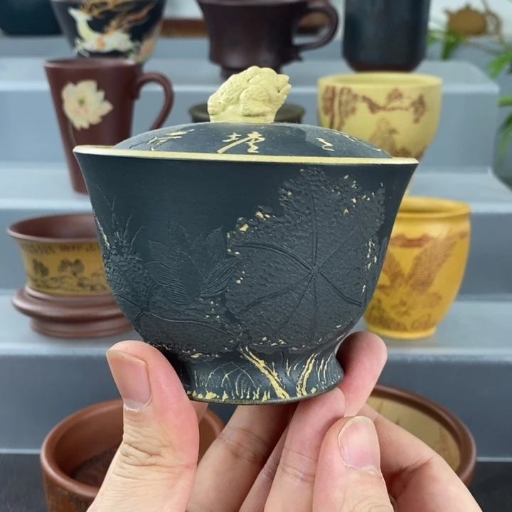 宜兴紫砂手工主人杯