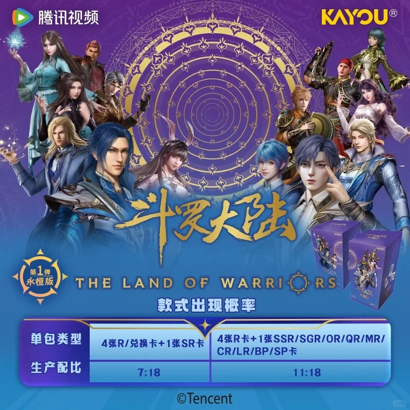 卡游【玩法】斗罗大陆动画-永恒版-第一弹（盲盒代拆）