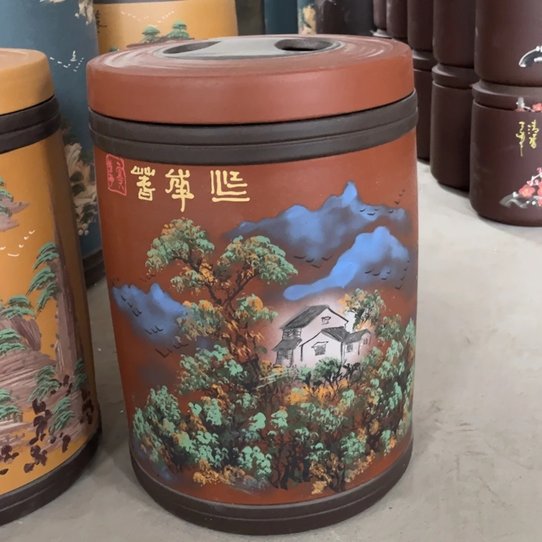 茶叶罐紫砂23 饼茶叶罐