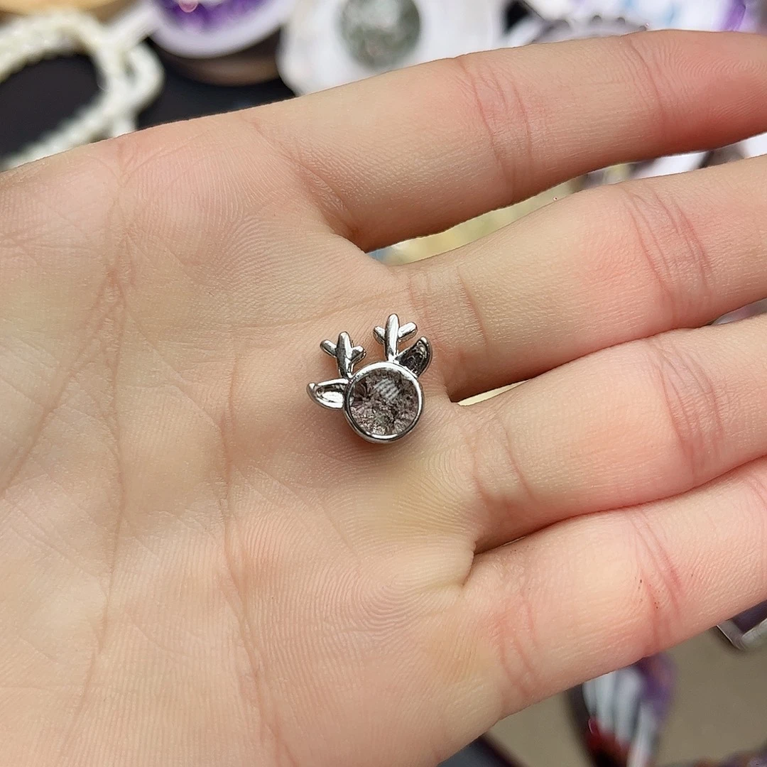 珠宝半成品紫晶未镶嵌