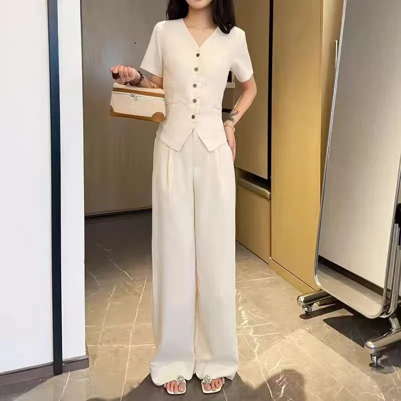 老钱风法式套装休闲风INS风时尚套装休闲女装两件套2535-11